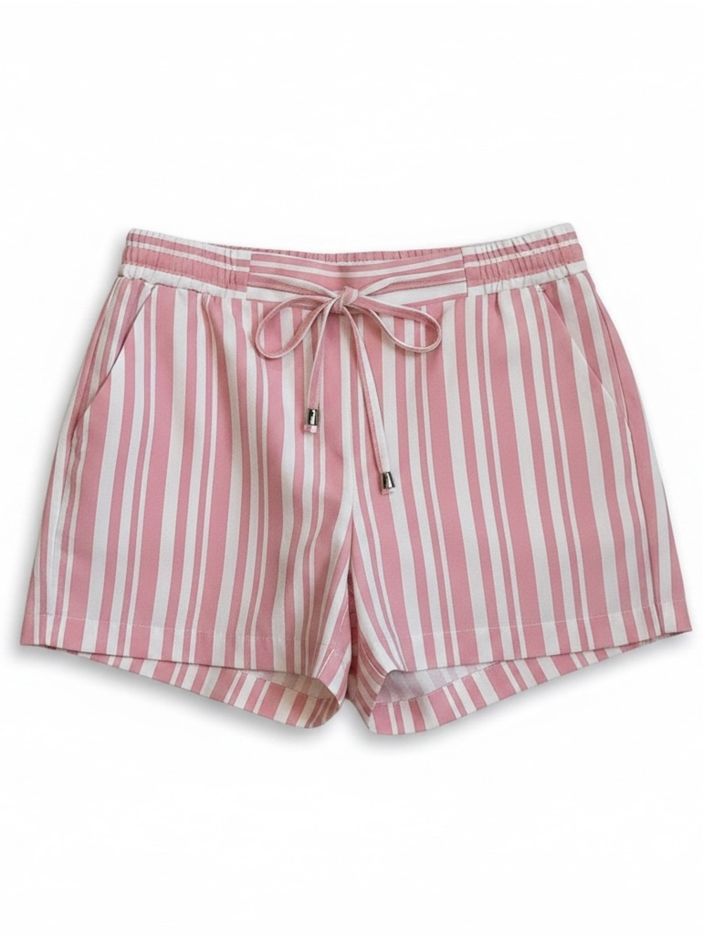 New York & Company Pink and White Striped Shorts